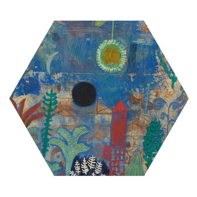 Wooden hexagon - Paul Klee - Sunken Landscape
