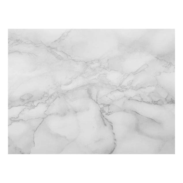 Glass Splashback - Marble Look Black And White - Landscape 3:4