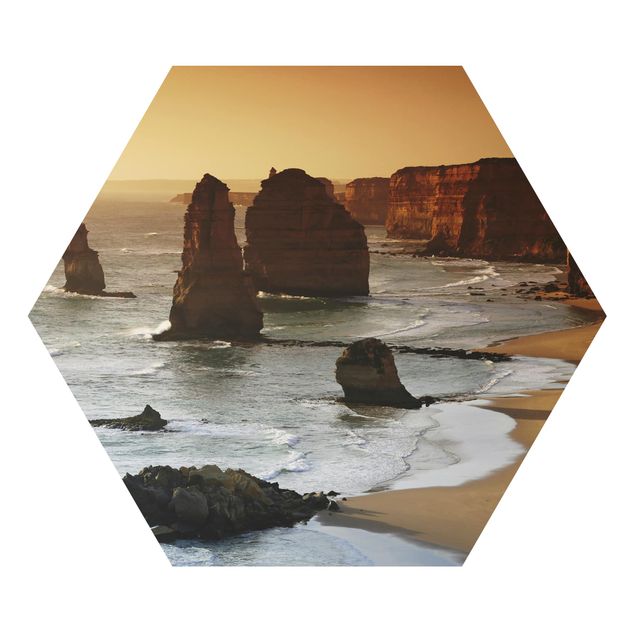 Alu-Dibond hexagon - The Twelve Apostles Of Australia