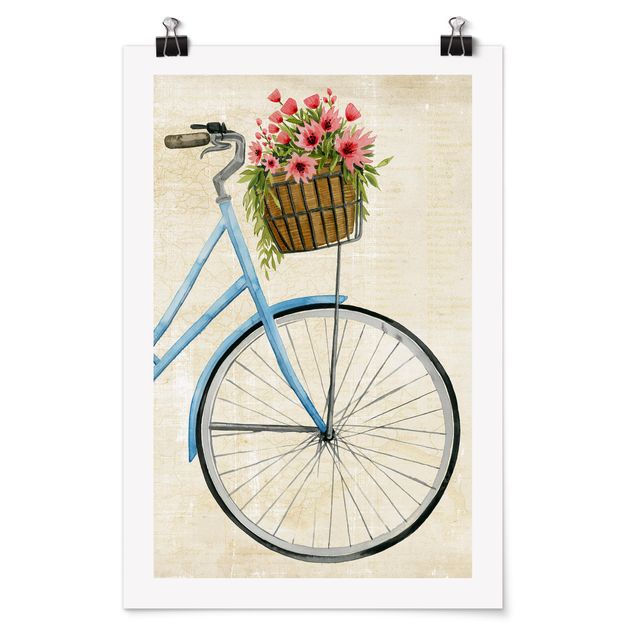 Poster art print - Flowers Courier I