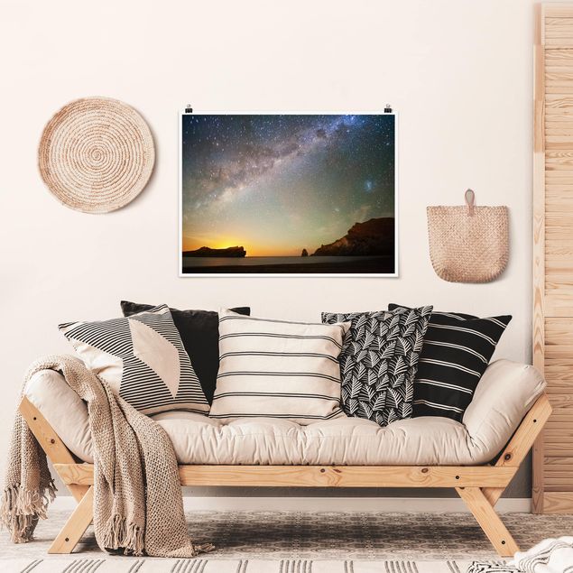 Poster - Starry Sky Above The Ocean