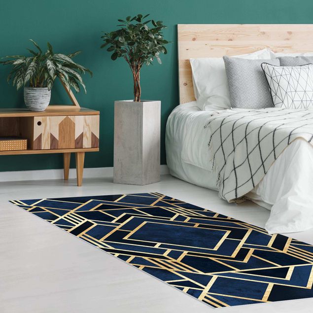 Runner rugs Art Deco Gold