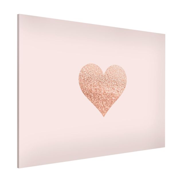Magnetic memo board - Shimmering Heart