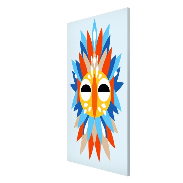 Magnetic memo board - Collage Ethnic Mask - Parrot