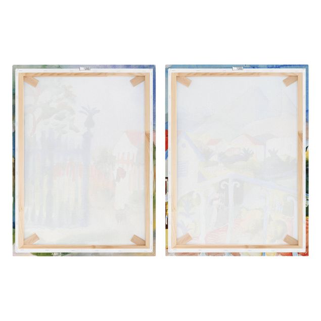 Print on canvas 2 parts - August Macke - Saint Germain And Gates