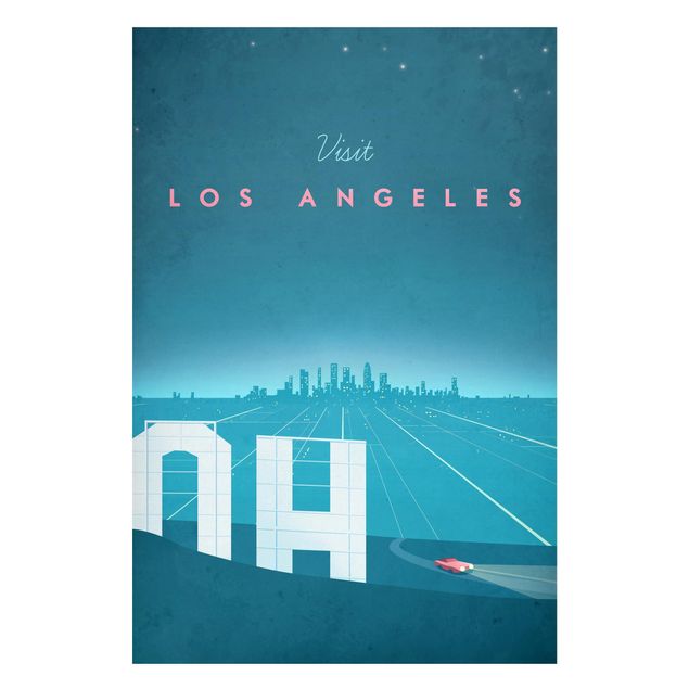 Magnetic memo board - Travel Poster - Los Angeles