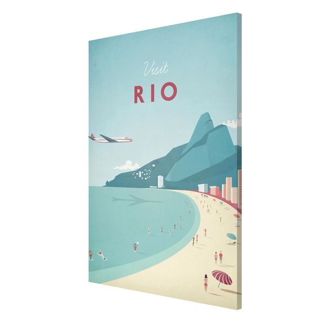 Magnetic memo board - Travel Poster - Rio De Janeiro