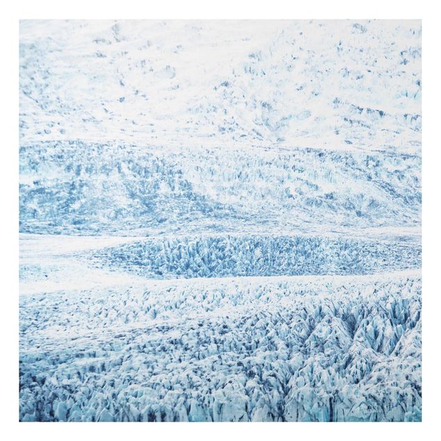 Print on aluminium - Icelandic Glacier Pattern