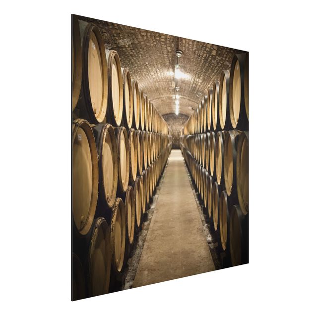 Aluminium dibond Wine cellar
