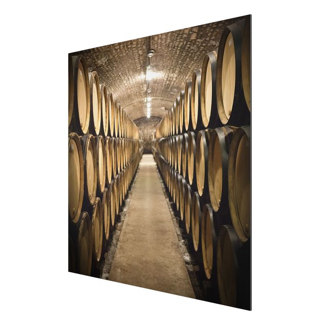 Print on aluminium - Wine cellar