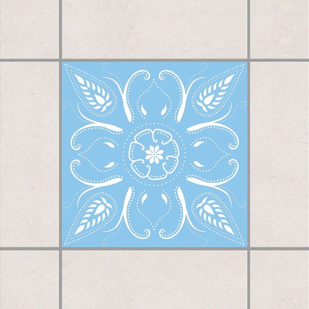 Tile sticker - Bandana Light Blue