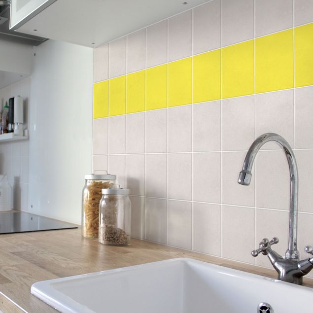 Tile sticker - Colour Lemon Yellow