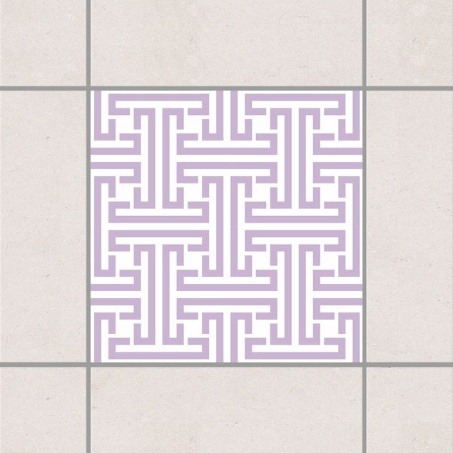 Tile sticker - Decorative Labyrinth Lavender