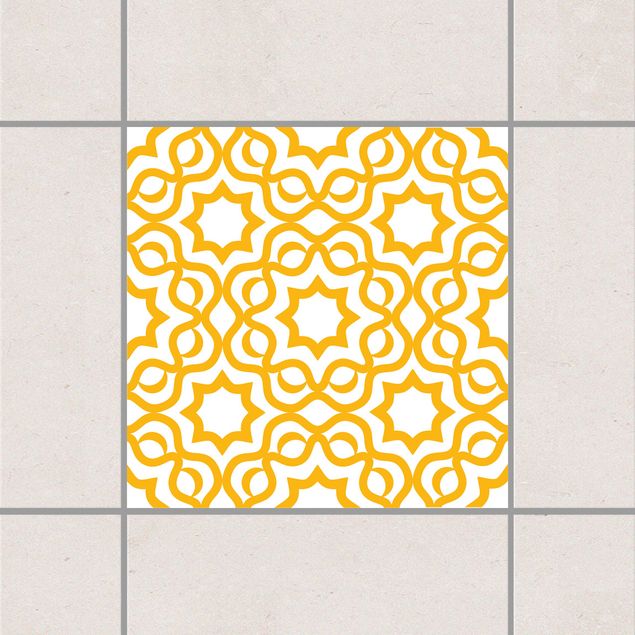 Tile sticker - Islamic White Melon Yellow