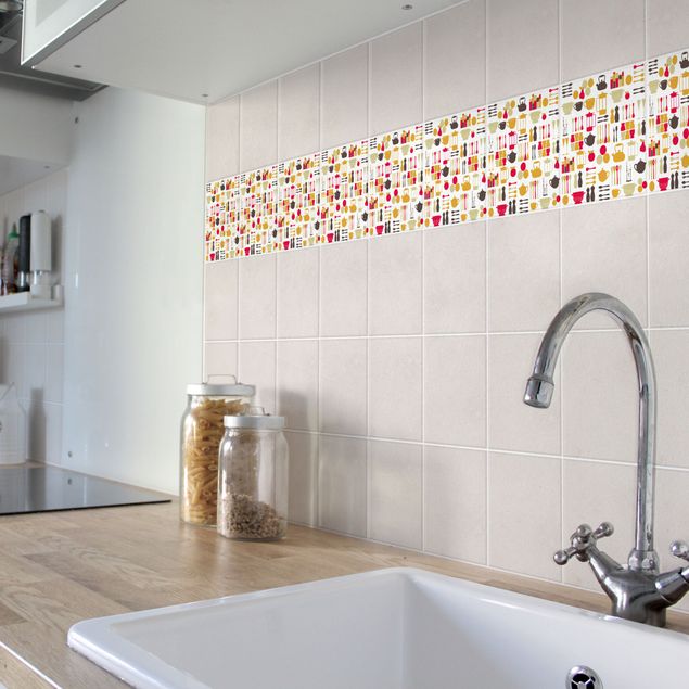 Tile sticker - Kitchen Fairy Pink