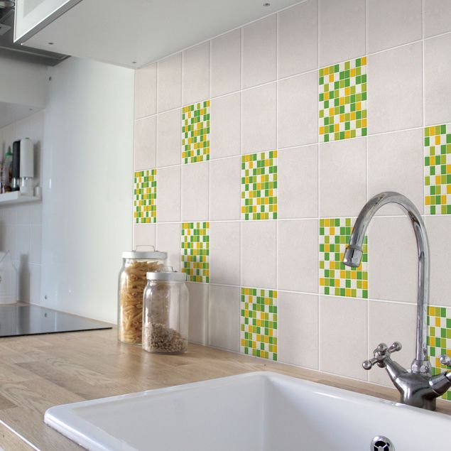 Tile sticker - Mosaic Tiles Autumn Set