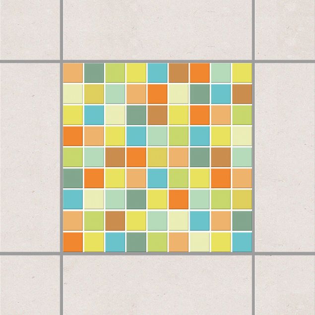 Tile sticker - Mosaic Tiles Summer Set