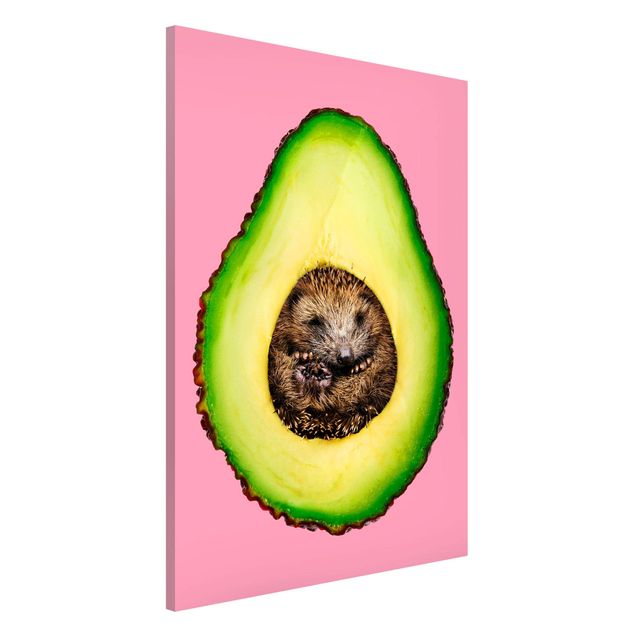 Magnetic memo board - Avocado With Hedgehog