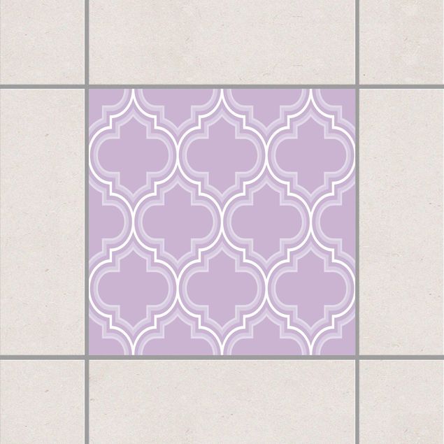 Tile sticker - Retro Lavender Morocco