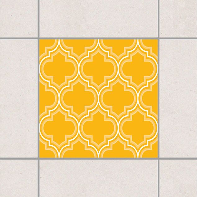 Tile sticker - Retro Morocco Melon Yellow