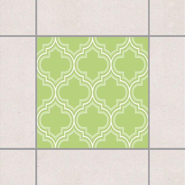Tile sticker - Retro Spring Green Morocco
