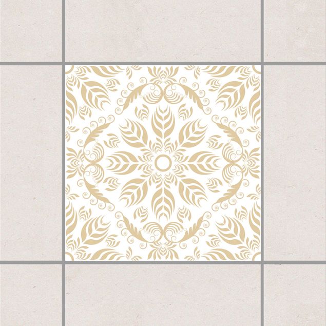 Tile sticker - Rosamunde White Light Brown