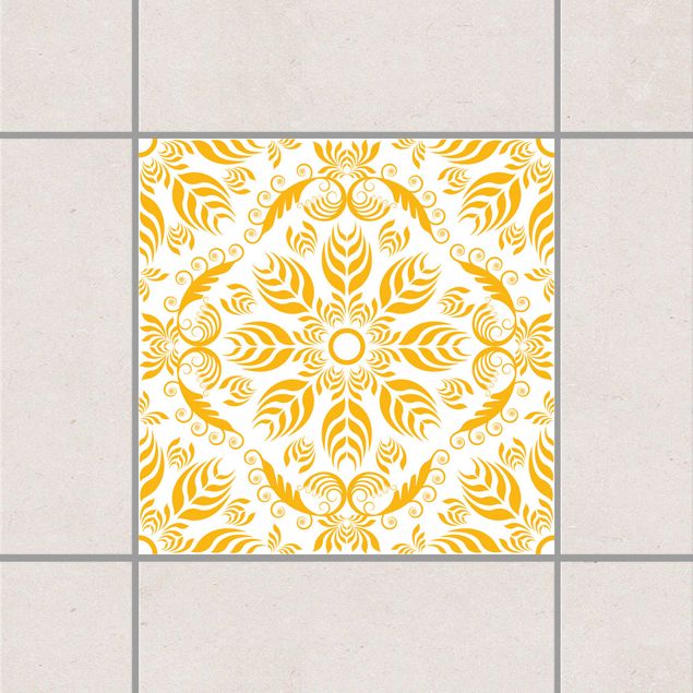 Tile sticker - Rosamunde White Melon Yellow