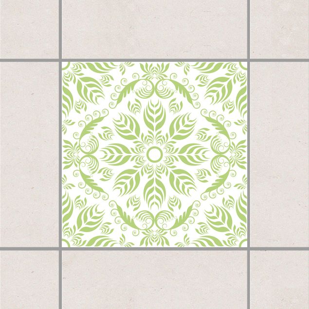 Tile sticker - Rosamunde White Spring Green