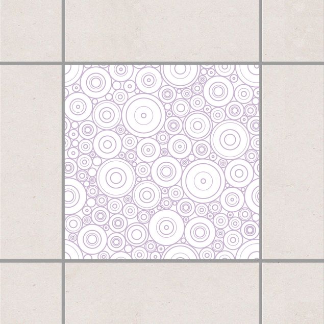 Tile sticker - Secession White Lavender