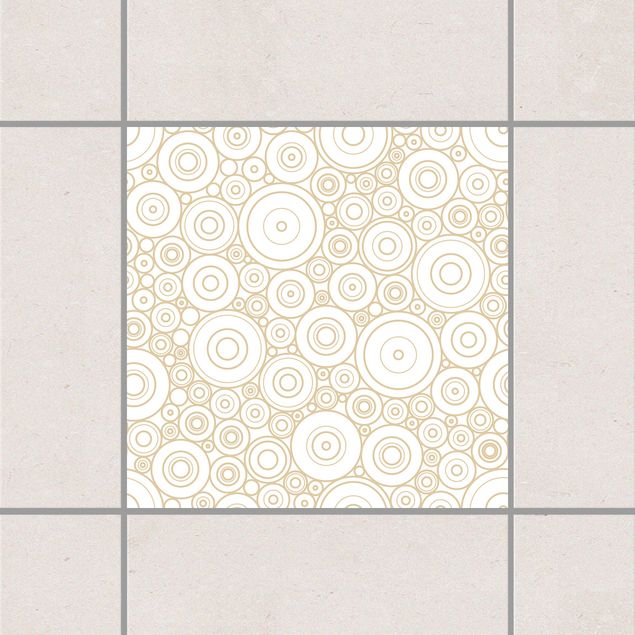 Tile sticker - Secession White Light Brown
