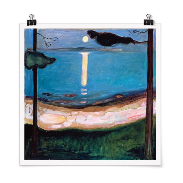 Poster - Edvard Munch - Moon Night