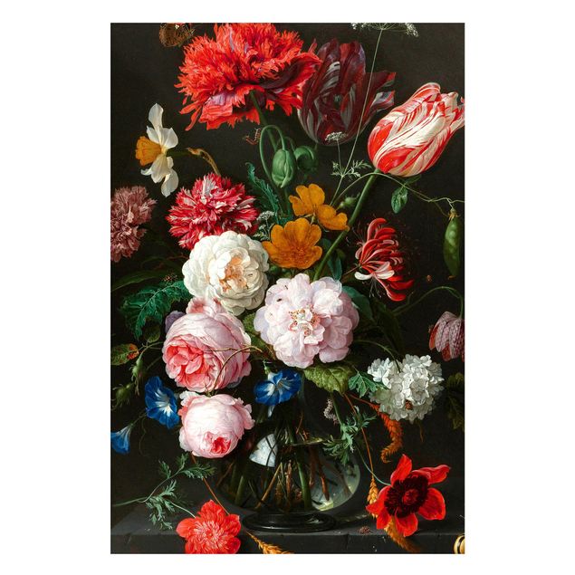 Magnetic memo board - Jan Davidsz De Heem - Still Life With Flowers In A Glass Vase