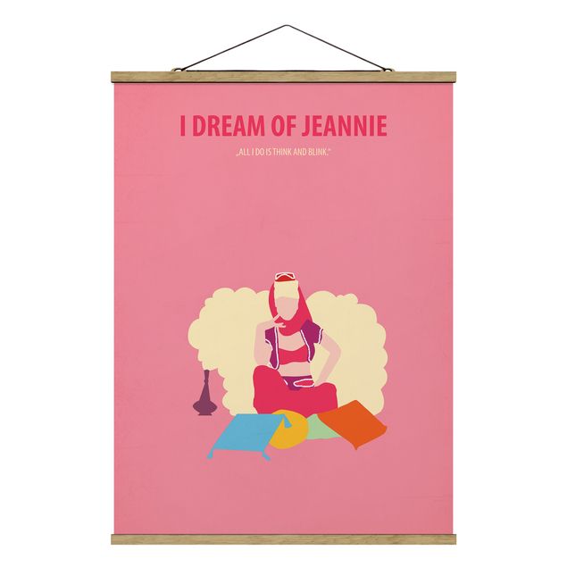 Fabric print with poster hangers - Film Poster I Dream Of Jeannie