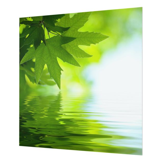 Glass Splashback - Green Ambiance III - Square 1:1