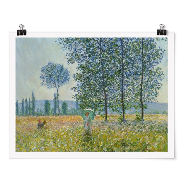 Poster - Claude Monet - Fields In Spring
