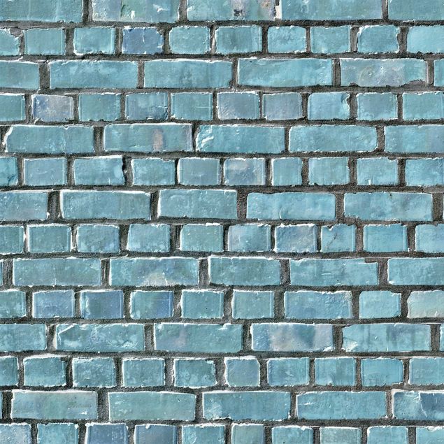 Adhesive film for furniture - Brick Tiles Turquoise