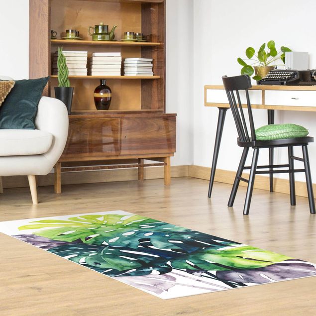 outdoor patio rugs Exotic Foliage - Monstera