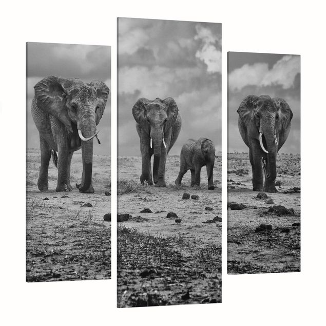 Print on canvas 3 parts - Large Familiy