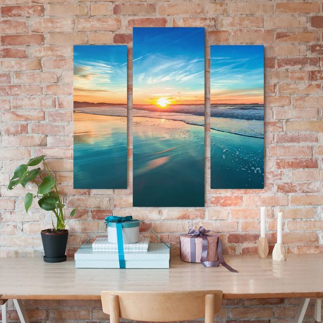 Print on canvas - Romantic Sunset By The Sea