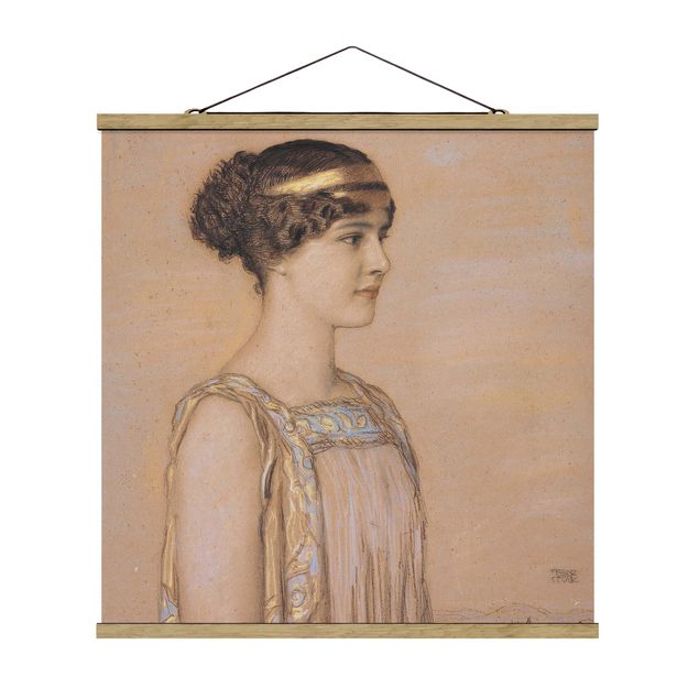 Fabric print with poster hangers - Portrait of Mary in a Greek Costume