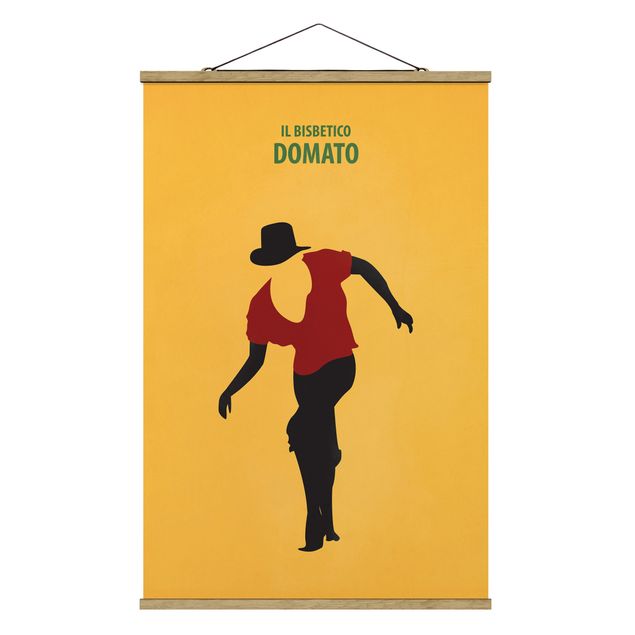 Fabric print with poster hangers - Film Poster Il Bisbetico Domato