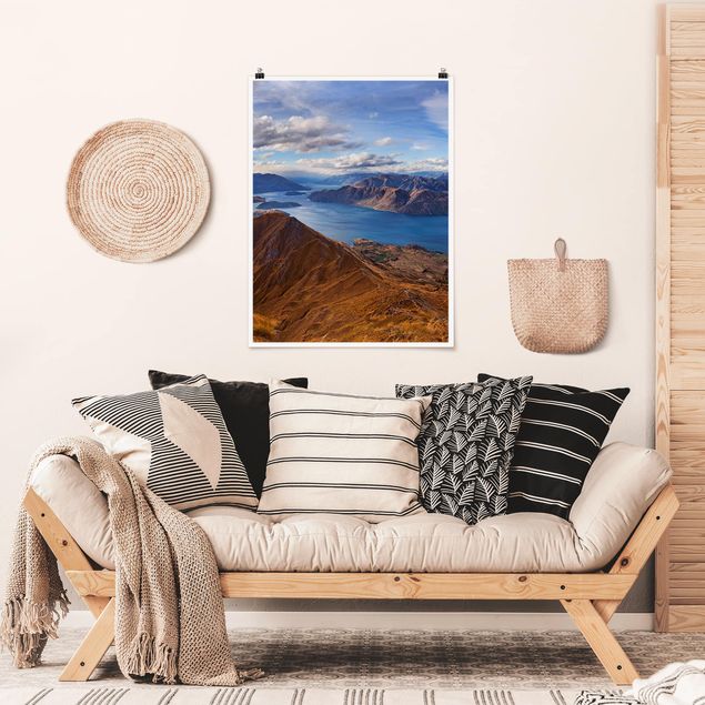 Poster nature & landscape - Roys Peak In New Zealand