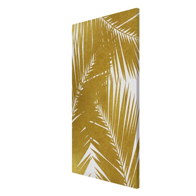 Magnetic memo board - View Through Golden Palm Leaves