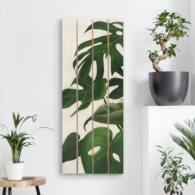 Print on wood - Favorite Plants - Monstera