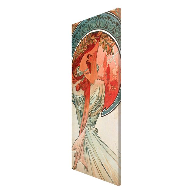 Magnetic memo board - Alfons Mucha - Four Arts - Poetry
