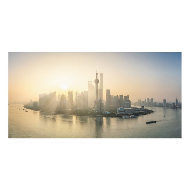Splashback - Pudong At Dawn - Landscape format 2:1