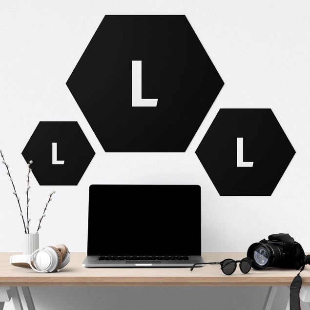 Forex hexagon - Letter Black L