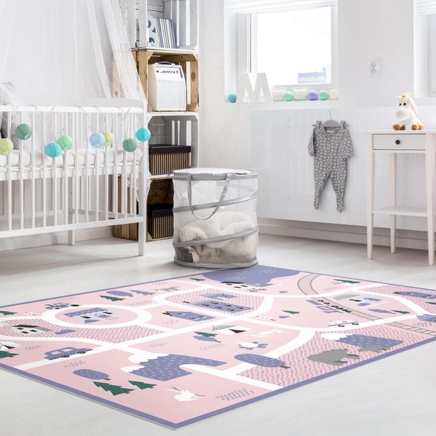 playroom rugs Playoom Mat Village - Off To The Countryside