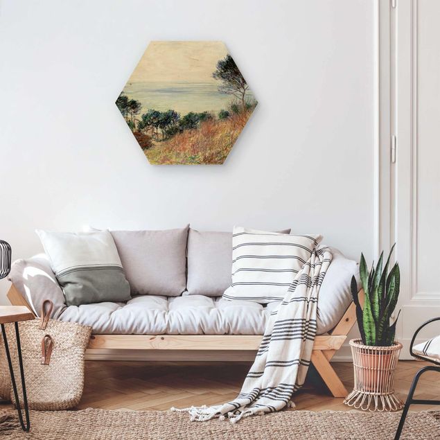 Wooden hexagon - Claude Monet - The Coast Of Varengeville
