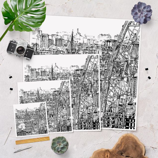 Poster - City Study - London Eye